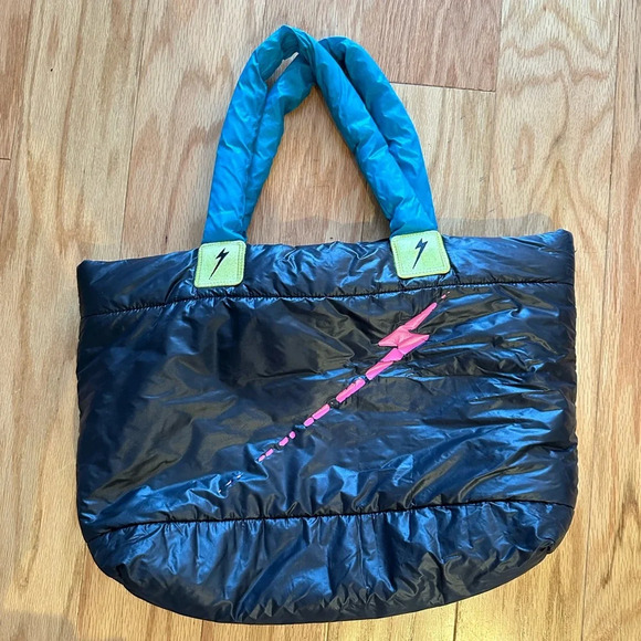 Electric Yoga Puffy Lightning Bolt Gym / Tote Bag - Picture 2 of 4